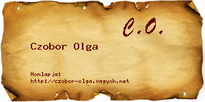 Czobor Olga névjegykártya